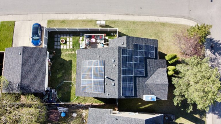 Home solar from above (DJI Fly, May 2024)